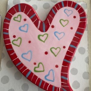 Happy Everything Ceramic Plate Mini Heart Attachment